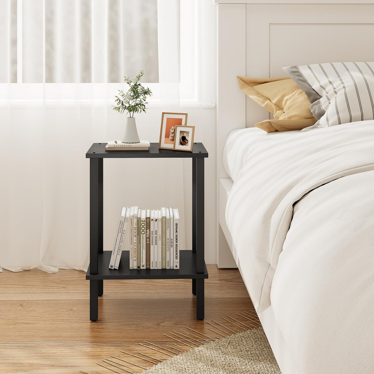 TUTOTAK end table easy assembly with included instructions