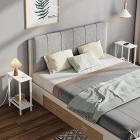 TUTOTAK end table showing built-in outlets and USB ports