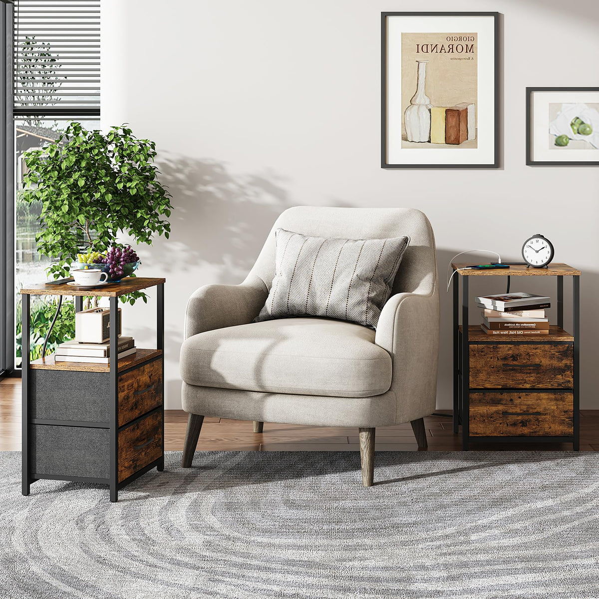 TUTOTAK end table modern design complements living rooms and bedrooms