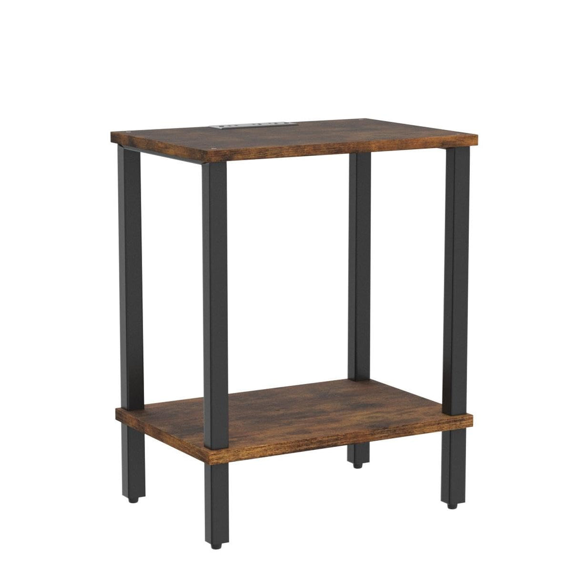 TUTOTAK end table outlets and USB ports layout for easy charging