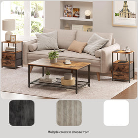 TUTOTAK set of 2 tables in living room setup for versatile arrangement