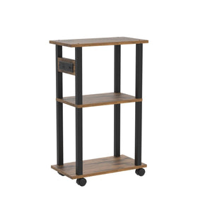 TUTOTAK end table featuring USB ports, AC outlet, and extension cord for charging devices