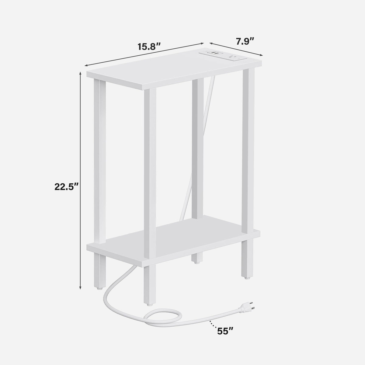 TUTOTAK set of 2 end tables shown in living room arrangement