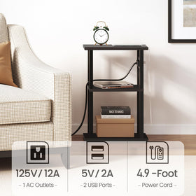 TUTOTAK slim nightstand suited for compact bedrooms and living areas.