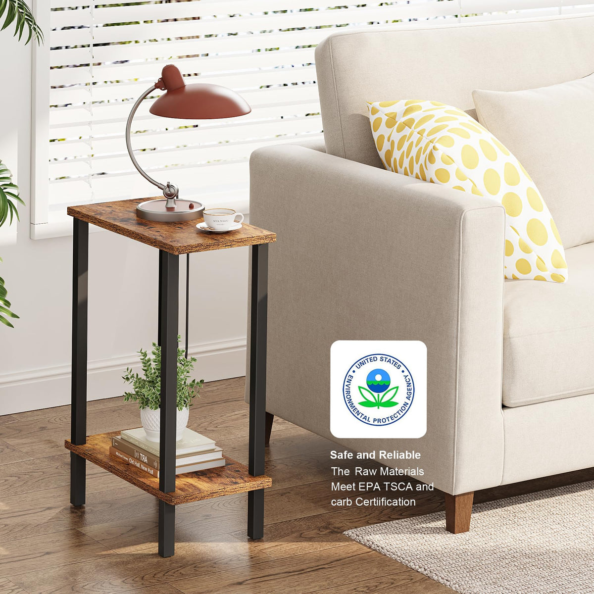 TUTOTAK small side table assembly instructions demonstrate easy setup