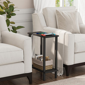 TUTOTAK side table with coffee cup, demonstrating convenient bedside access.