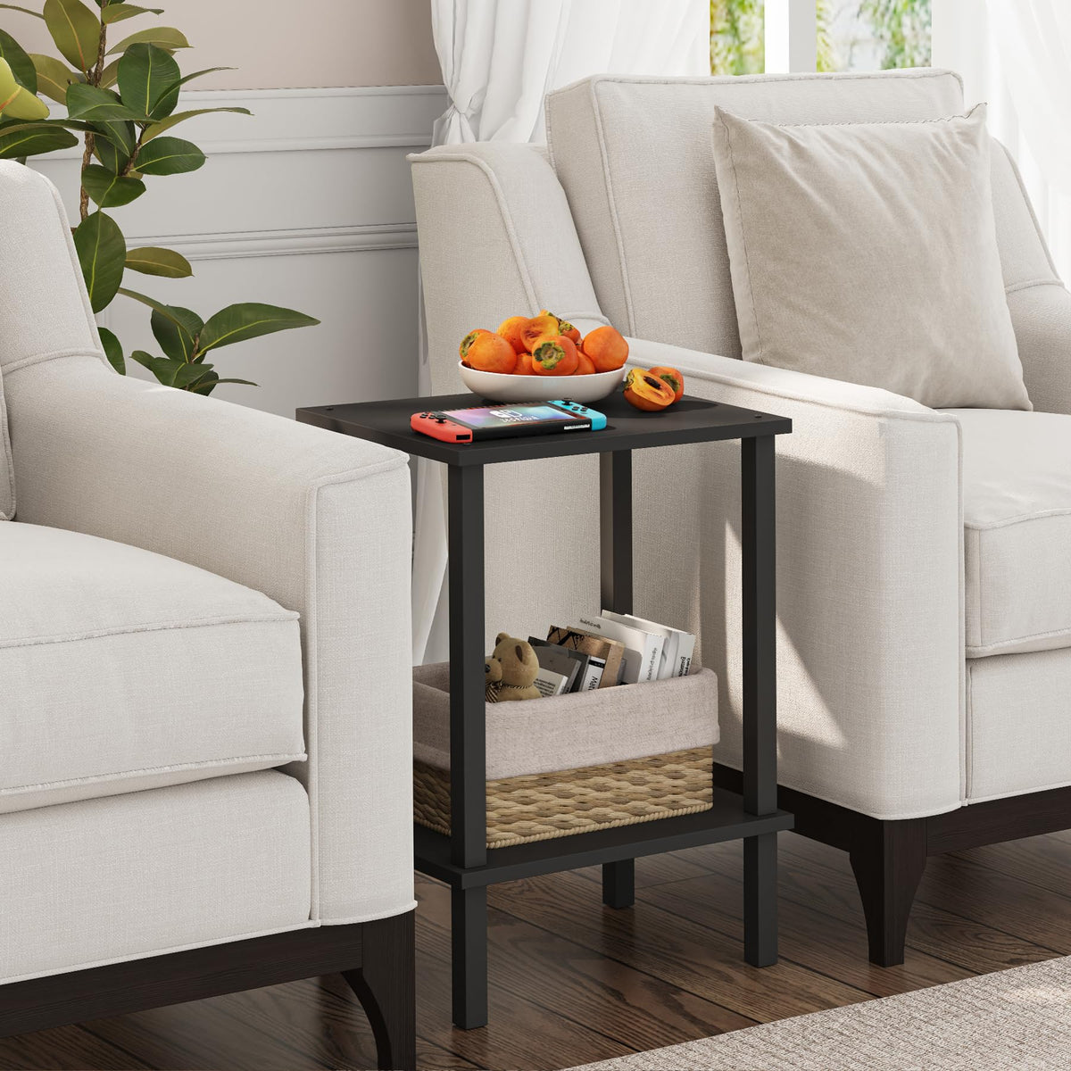 TUTOTAK sofa table 21 8 inches height ideal for easy coffee pickup