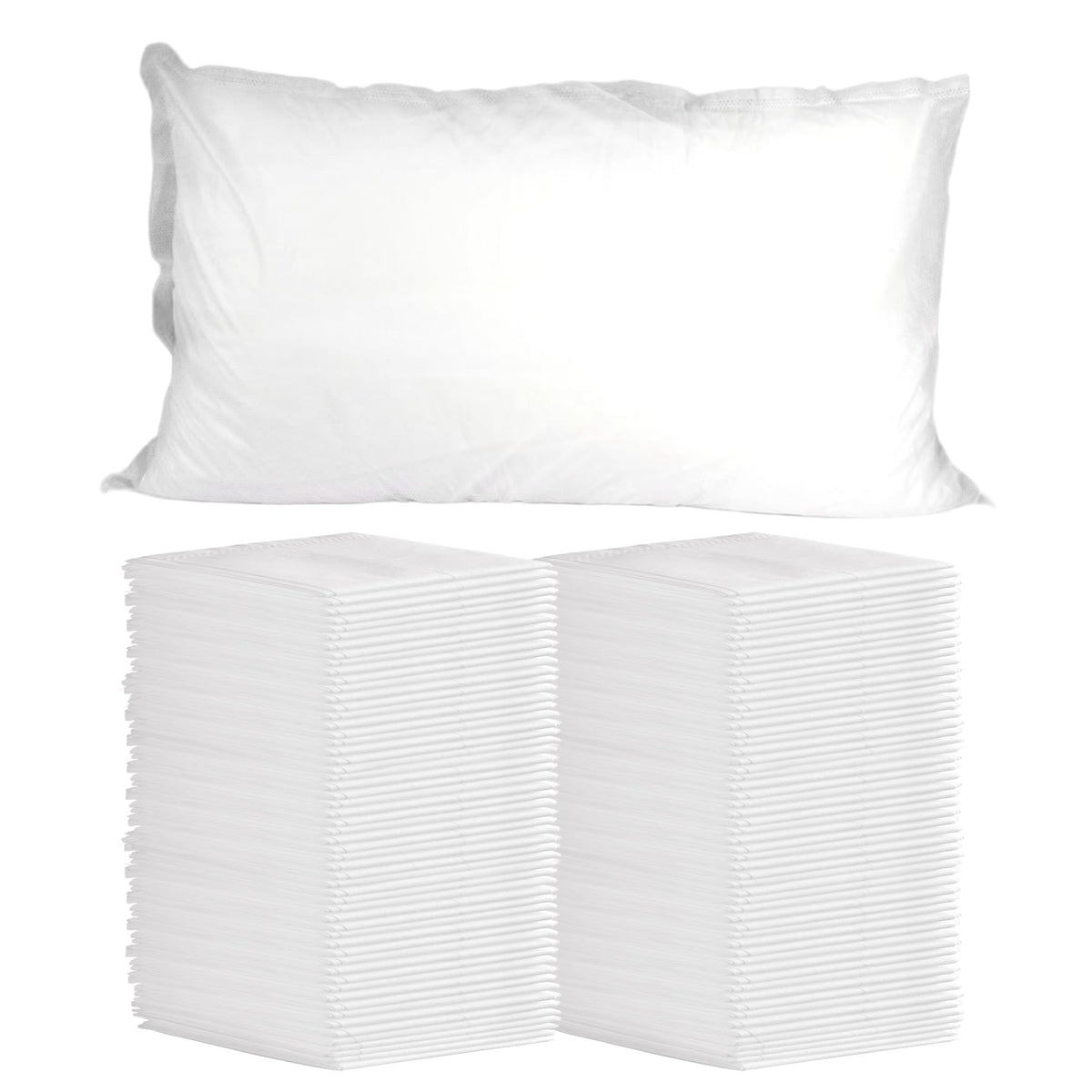 Tvvcalk disposable pillowcase 21x30 folded, portable hygiene protection.