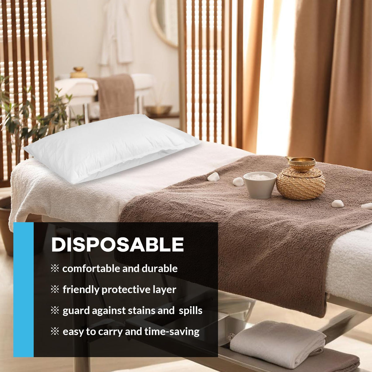 Tvvcalk pillowcase ideal for medical and hospital environments.