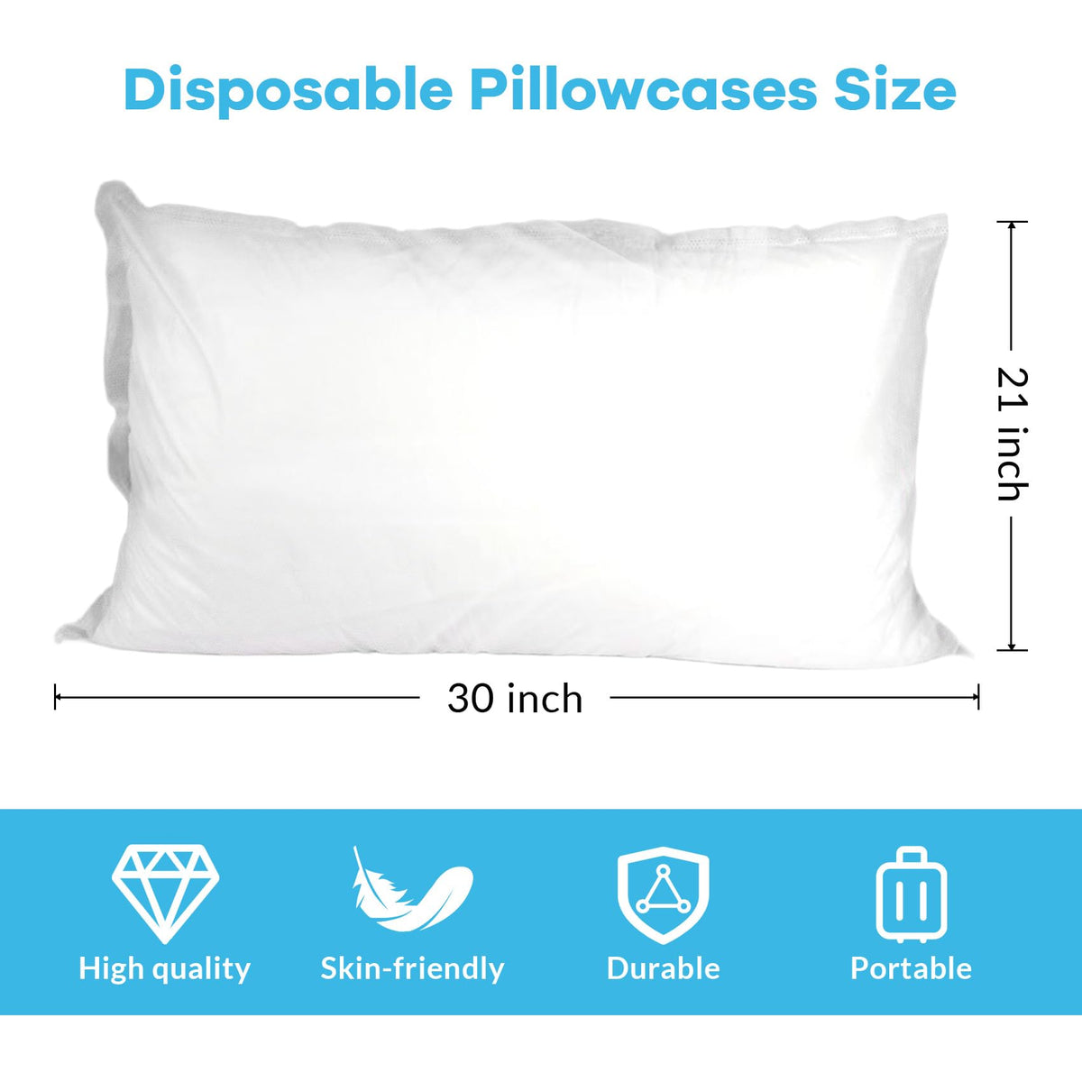 Tvvcalk non-woven pillowcase close-up shows soft, skin-friendly texture.