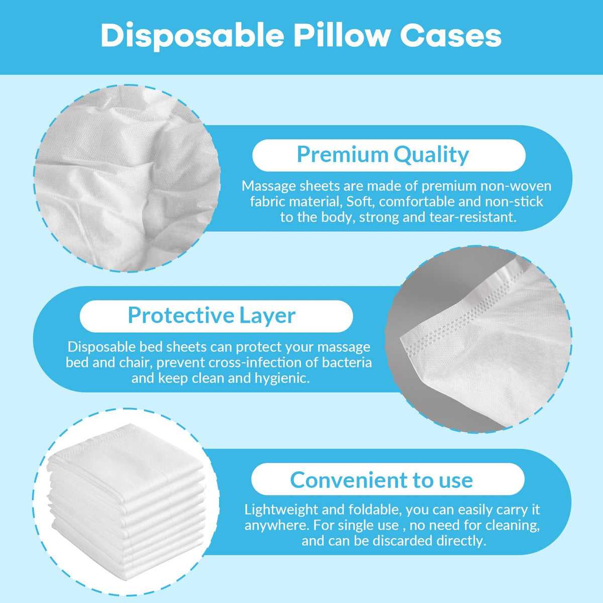 Tvvcalk pillowcase protects pillow from stains and spills in clinical settings.