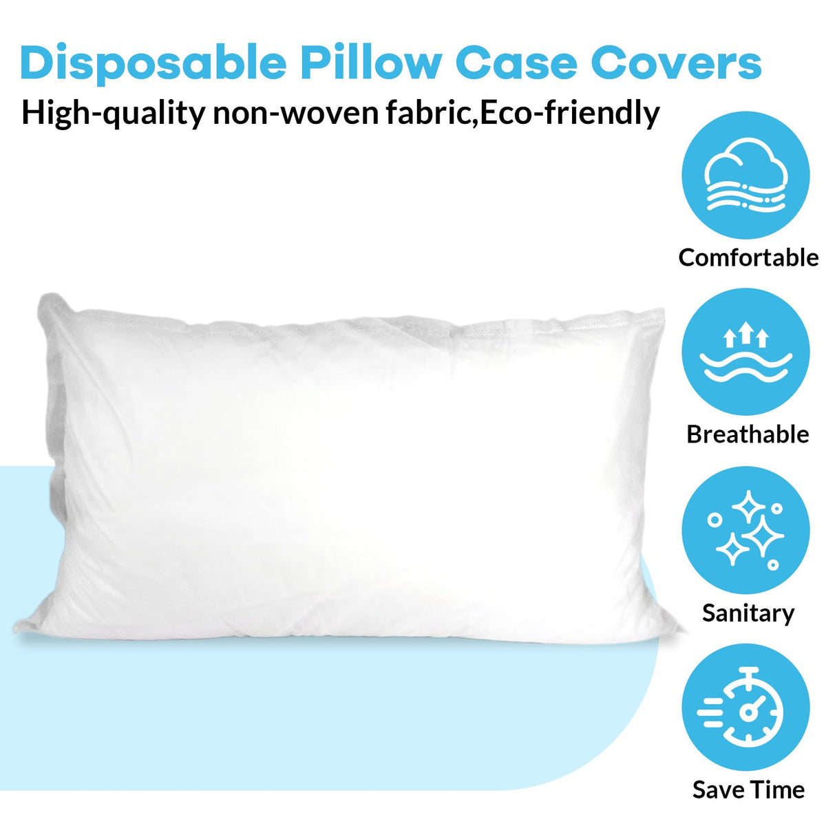 Tvvcalk disposable pillowcase simplifies laundry with single-use convenience.
