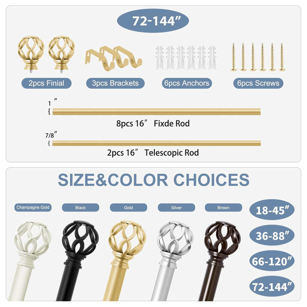 TVWOO brass gold finish brings warmth and elegance to any room.