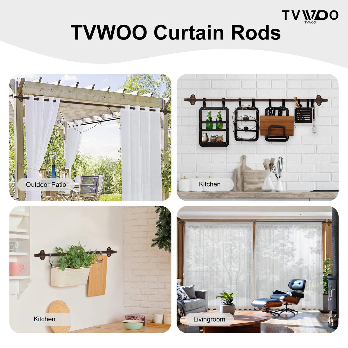 TVWOO fixed bracket showcases durable mounting for everyday use.