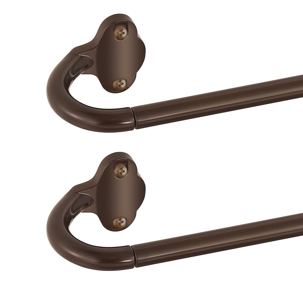 TVWOO bronze wrap-around rod outer bars provide sturdy, adjustable support.