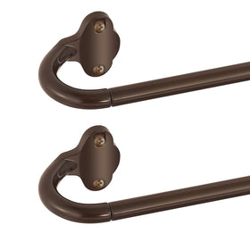 TVWOO bronze wrap-around rod outer bars provide sturdy, adjustable support.