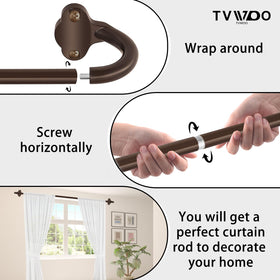 TVWOO packaged box highlights a complete kit for renters and DIYers.