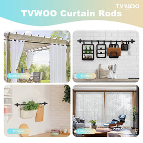 TVWOO connectors and ends join sections for a seamless, sturdy setup.