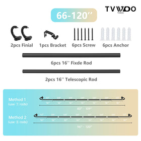 TVWOO installation guide card guides quick, tool-light setup
