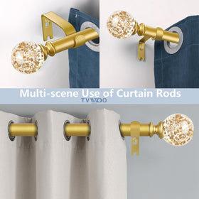 TVWOO stylish curtain rod idea for living rooms and bedrooms.