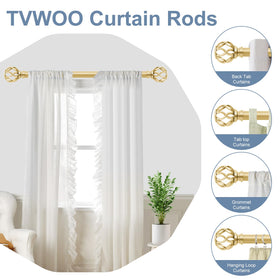 TVWOO living room setup shows easy, secure installation and bold gold accent.