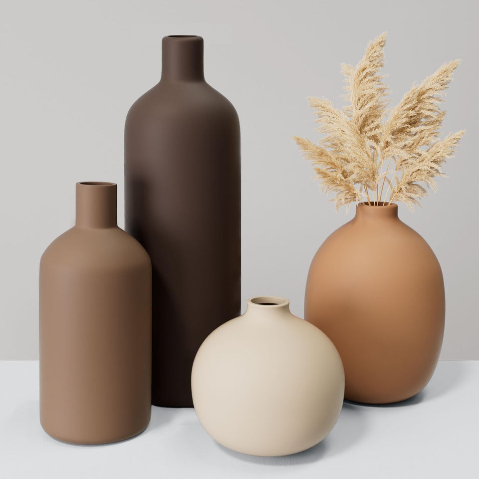 Tvzouo ceramic vase set shows 3.9-inch vase for tall stems