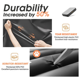 VOSSER twin air mattress with flocked top is waterproof and easy to clean.