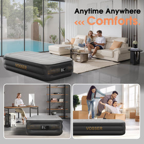 VOSSER twin air mattress 30% thicker for durability.