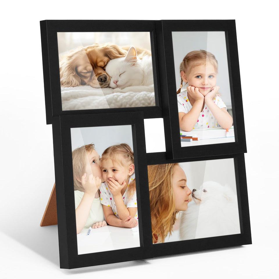 TWING 4x6 collage frame front display with clear HD plexiglass shows memories beautifully.