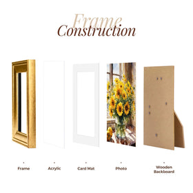 TWING 4x6 photo with mat opening shows secure, snug photo display