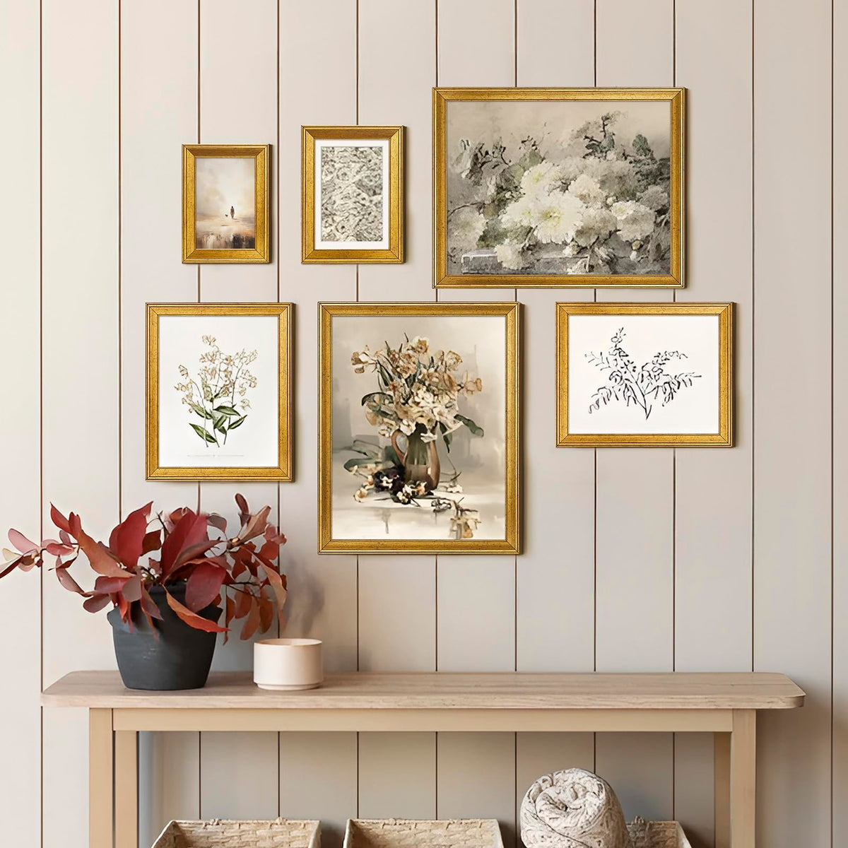 TWING gift-ready rustic gold frame adds elegance to any room