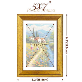 TWING rustic gold frame close-up finish highlights premium craft and warm tone