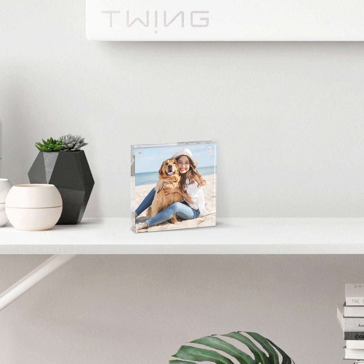 TWING stand-alone design closeup emphasizes thick panels for stability.