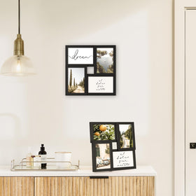 TWING tabletop display stand featuring a 4x6 collage frame on desk.