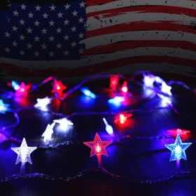 Twinkle Star extendable LED star string for flexible decorating at parties and events.