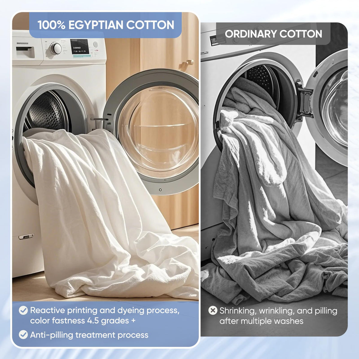 TWK satin-soft sheets adding hotel elegance and cozy bedroom feel