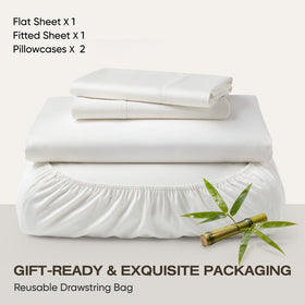 TWK 4-piece set laid out to show complete bed styling for easy setup.