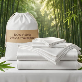 TWK Luxury Sheet Set on a white bed showing cooling, breathable comfort for warm nights.