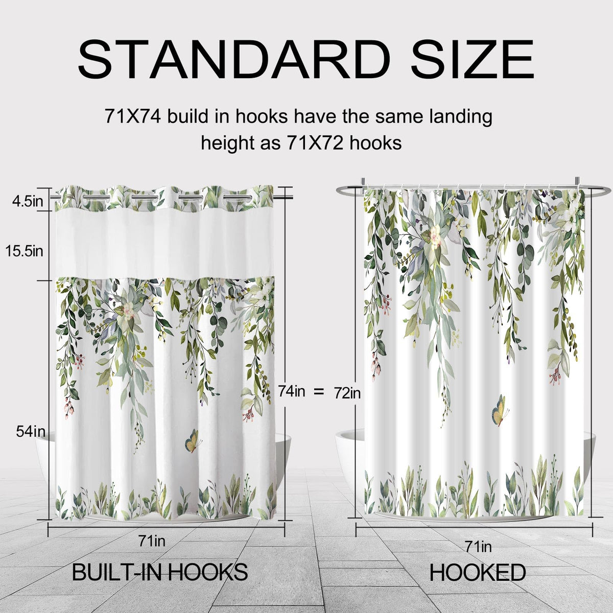 TWLSNCD waterproof curtain protects against splashes with breathable design.