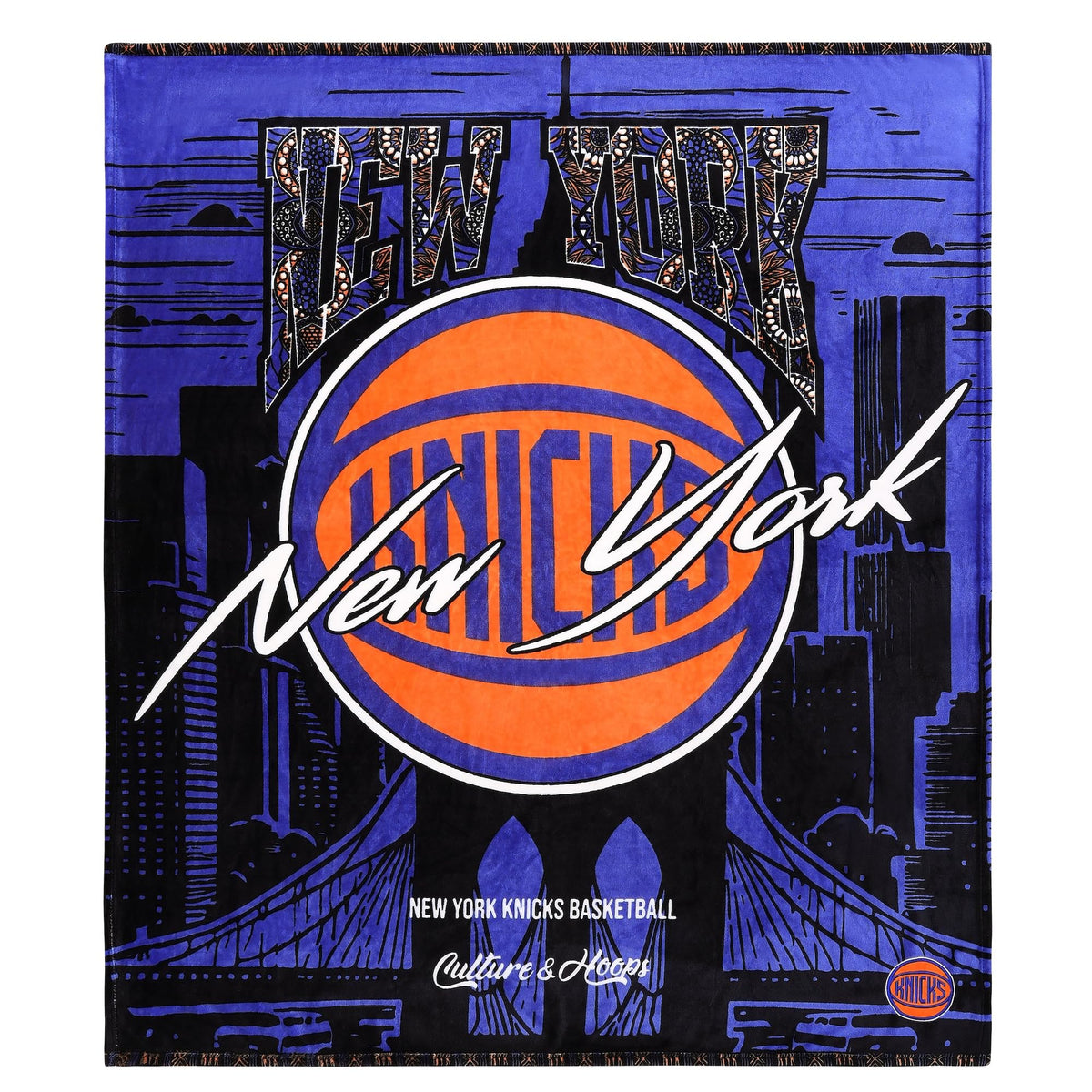 Two Hype Knicks blanket on bed for plush bedroom decor.