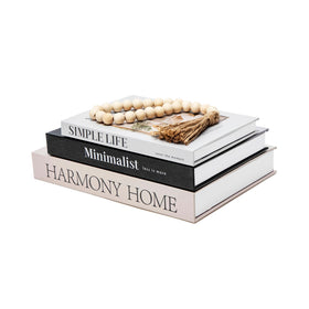 TwoDays beautiful coffee table books enhance a living room with neutral chic.