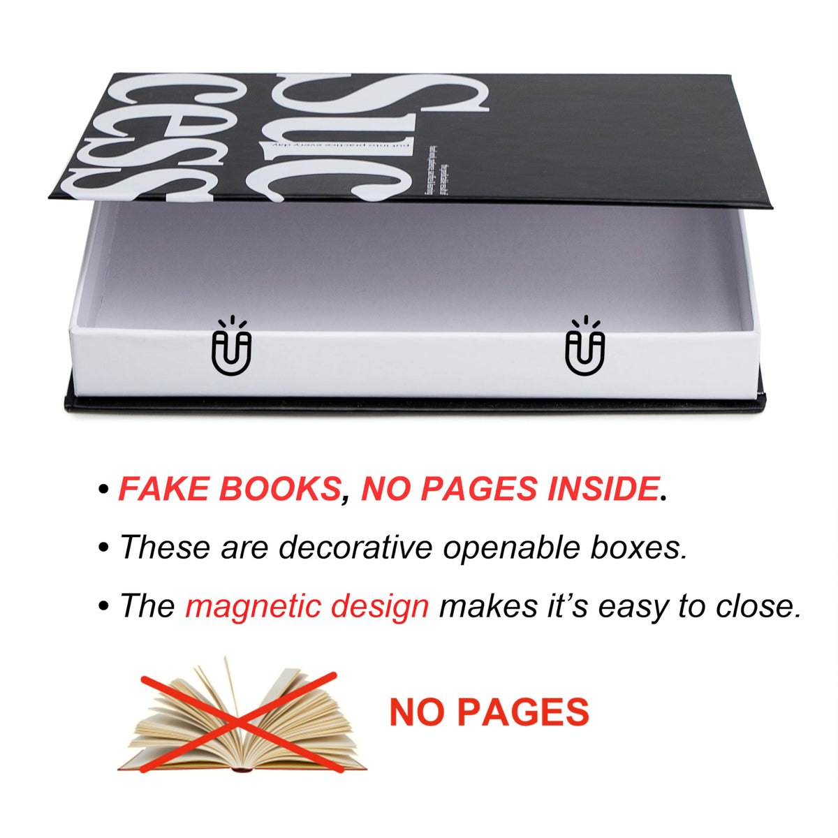TwoDays Execute decorative book set on desk inspires focused work.