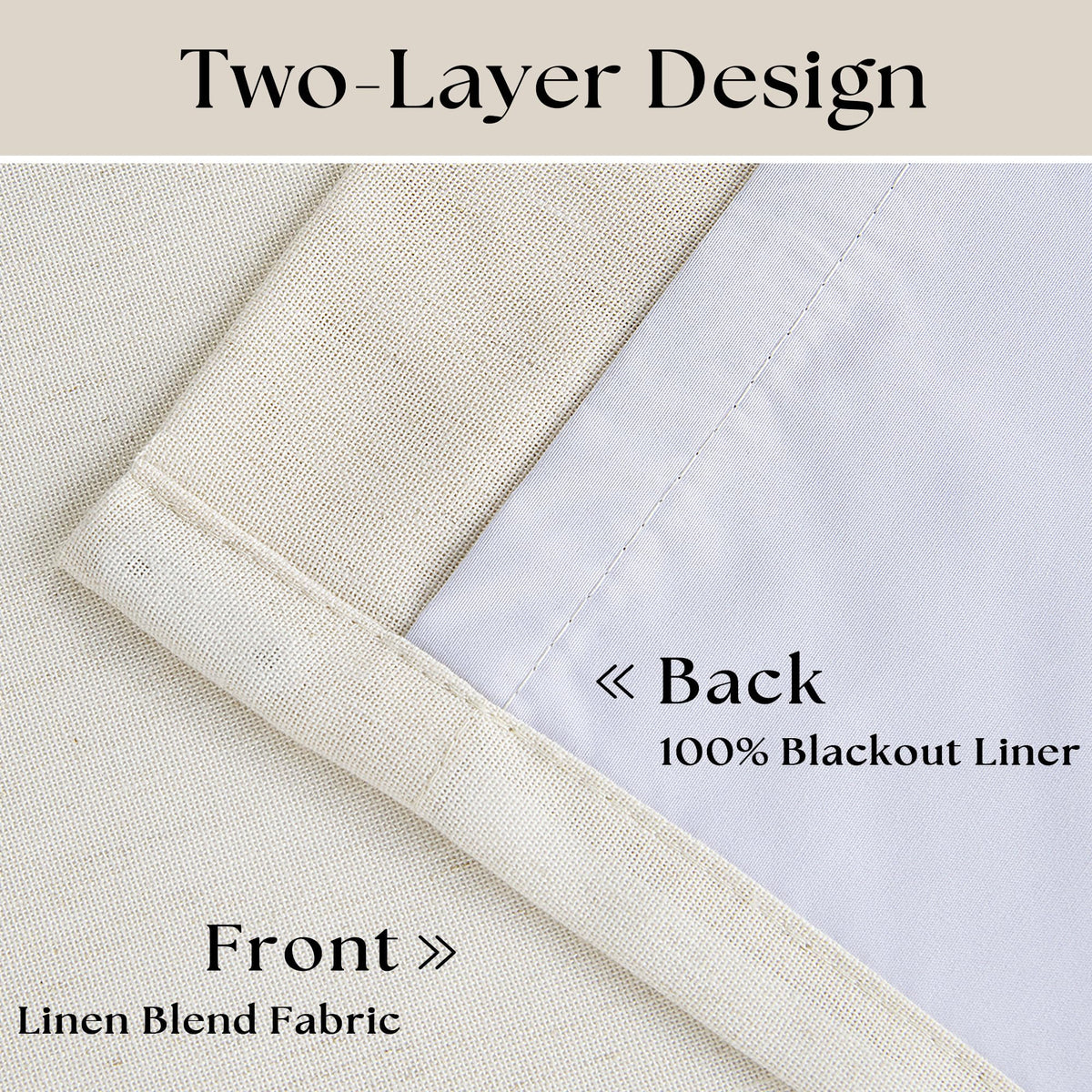 TWODRAPES bedroom setup demonstrates strong light blocking and privacy