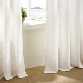 TWODRAPES back tab hanging option for a clean rod concealment