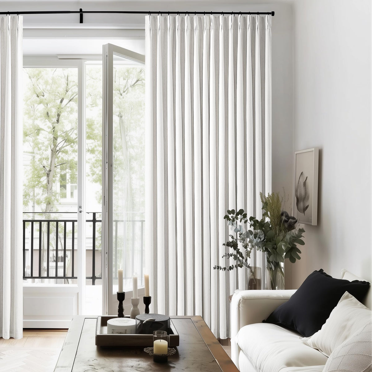 TWODRAPES back tab hanging option for clean look