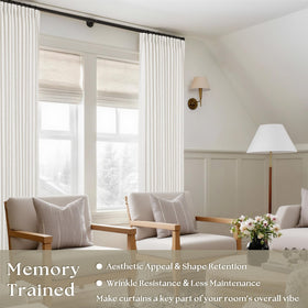 TWODRAPES linen texture close-up reveals 400 GSM softness and durability