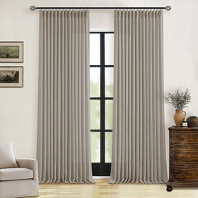 TWODRAPES 108 inch length suits ceiling-to-floor windows with graceful drape.