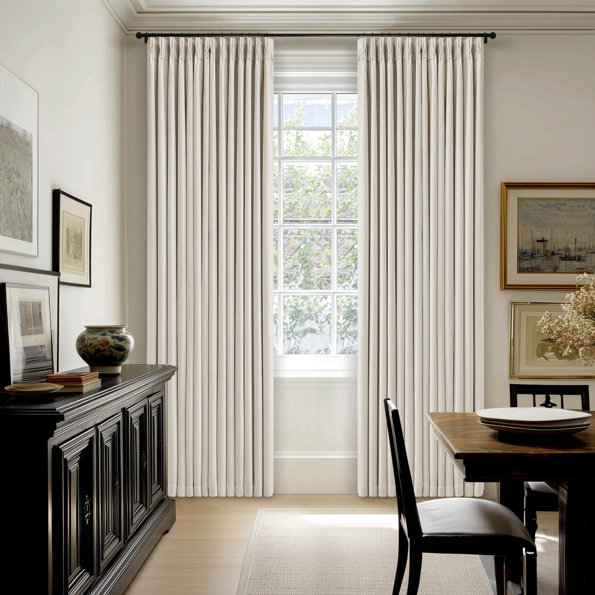 TWODRAPES dual-layer blackout blocks sunlight effectively.