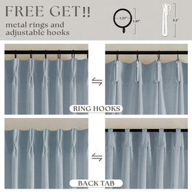 TWODRAPES two-panel set adds soft drape to living or dining rooms.