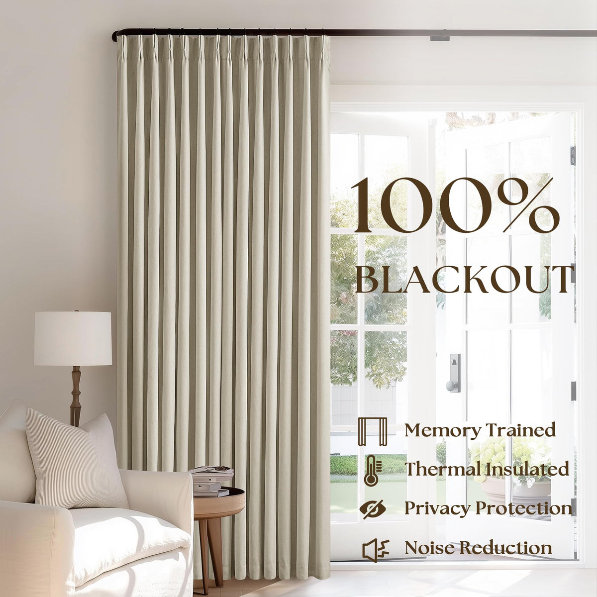 TWODRAPES linen-blend curtains texture for natural aesthetic